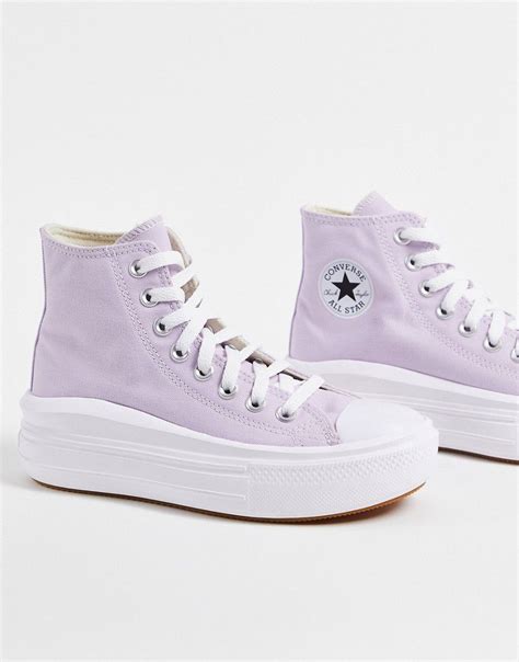 purples canvas platform sneakers.